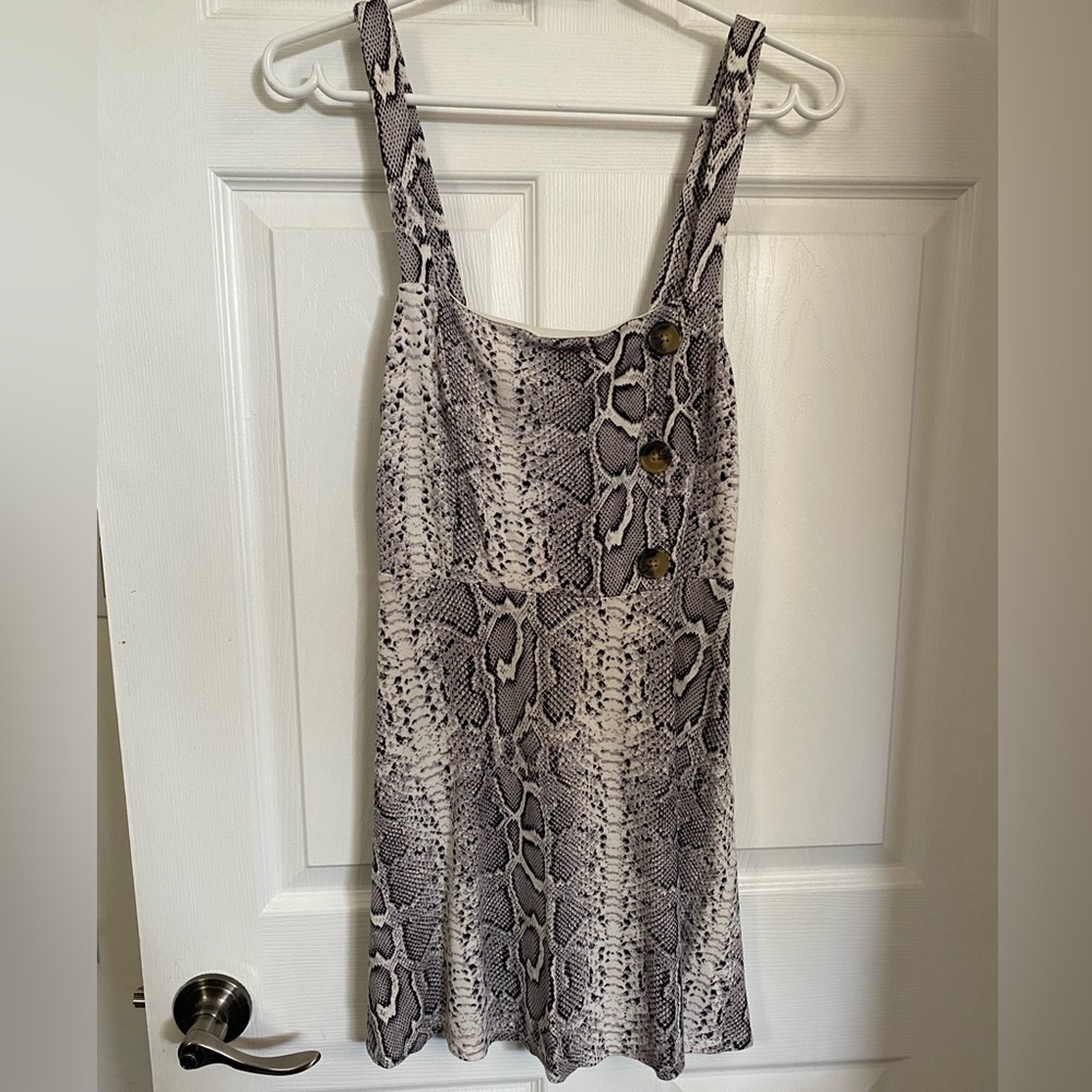 Snake Print Comfy Dress